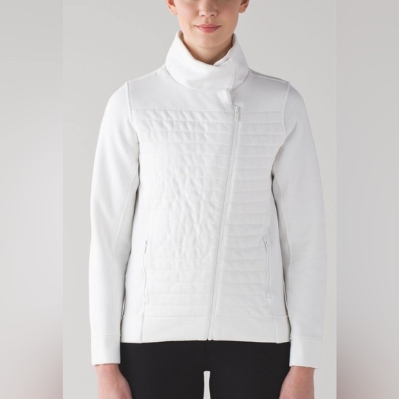 Lululemon White Quilted Jacket - Picture 1 of 8